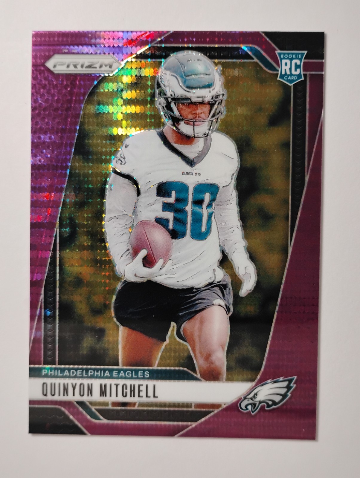 2024 Panini Prizm - Rookies Quinyon Mitchell #381 Purple Pulsar Prizm (RC) 2 INT