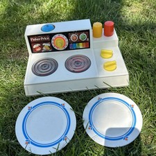 Vintage Fisher Price 1978 Stove Top Toy Range Glow Magic Burners 919