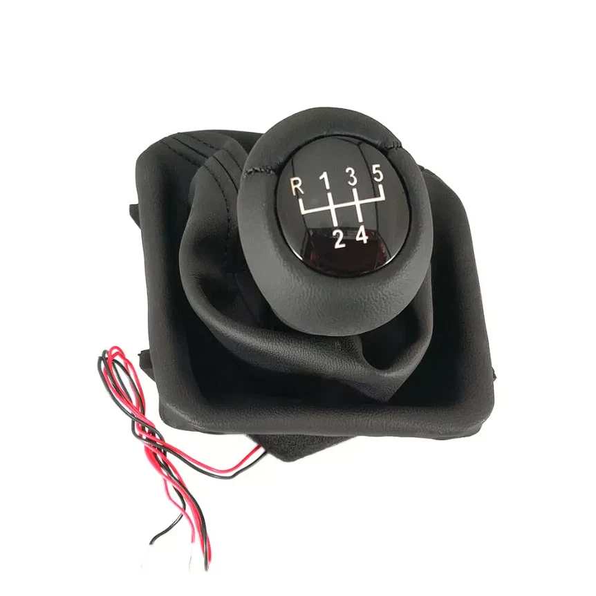 BMW E30 E36 E46 E39 5-Speed Gear Shift Knob- Boot Black Leather LED Illuminated - Image 2 of 4
