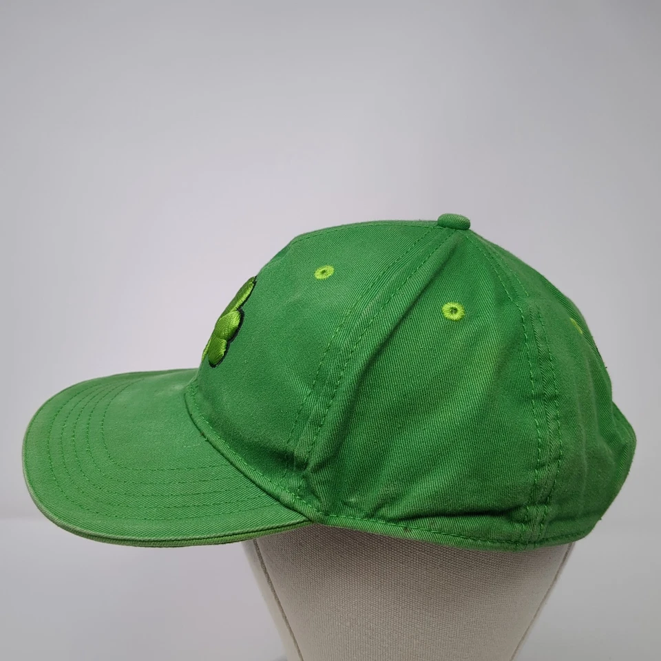 Gorra de trébol irlandés con cierre a presión verde talla única ajustable bordada agujeros ventilados Foto 3 de 4
