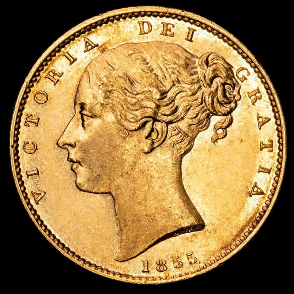 Gran Bretaña - Victoria I 1 Sovereing (g) 1855 Gran Bretaña WW KM736.1. NGC A - Image 3 of 4