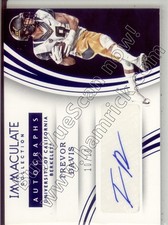 trevor davis rc rookie draft auto autograph california cal bears college 10/10