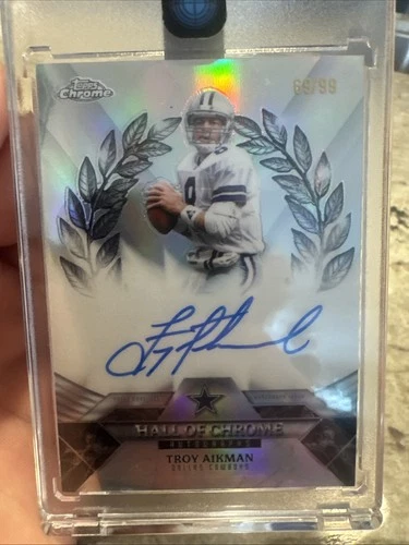 2025 Topps Chrome Troy Aikman Hall Of Chrome Autographs (RAW)