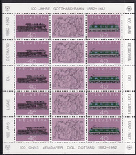 Schweiz 1982,  1214-15, MNH **,  100 Jahre St...