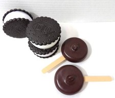 Dairy Queen DQ Vintage Pretend Play Food 3 Ice Cream Sandwich 2 Dilly Bars