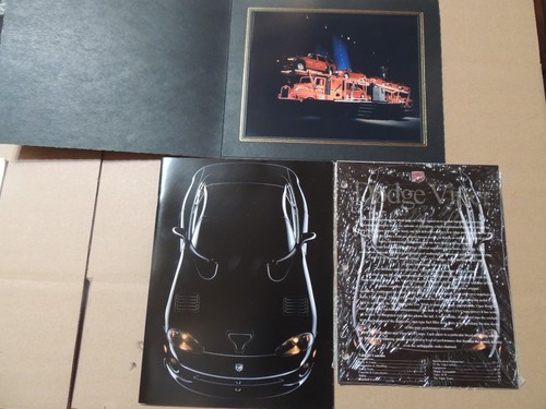 DODGE VIPER BROCHURE 1999 AND SALES MATERIAL + BONUS PICTURE