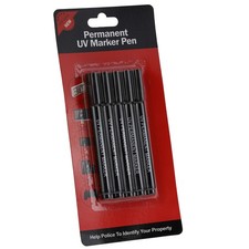 [5 Pack] UV Ultra Violet Permanent Security Marker Crime Prevention Pen