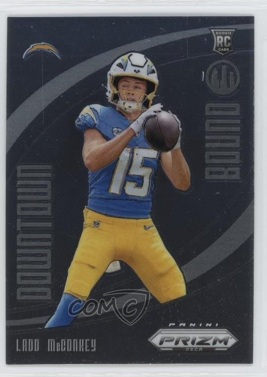 2024 Panini Prizm Deca Downtown Bound Ladd McConkey #12 8f7