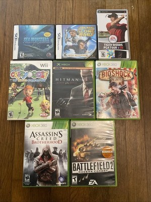 random video game lot 7 Games Nintendo DS PSP Wii Xbox Xbox 360