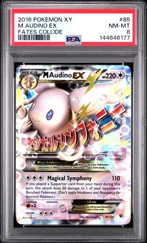 2016 Pokemon Xy Fates Collide #85 M Audino Ex Fates Collide PSA 8