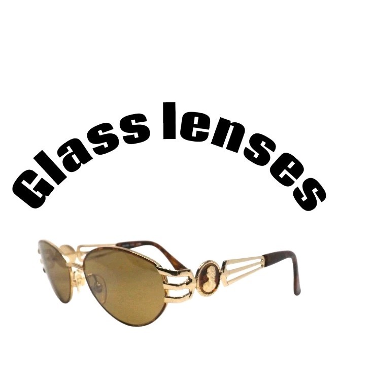 Vintage Sunglasses Men Women 90s Made Italy Oasis 6080 Glass Lens