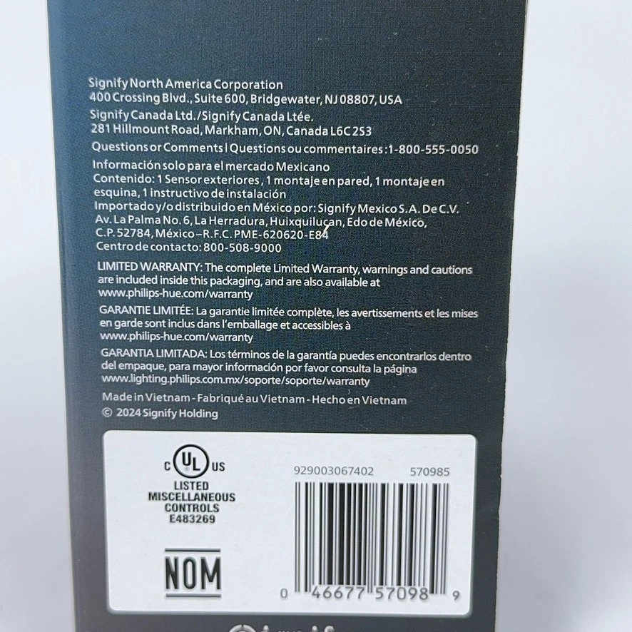 Philips Hue Outdoor Motion Sensor Smart Light Control 929003067402 New Sealed - Image 3 of 4