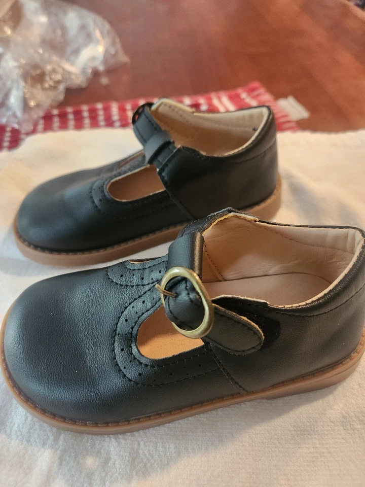 MG Bebé Niño Mary Janes Talla EU 27/US 10 Color Negro Nuevo Foto 2 de 4