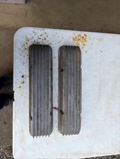 Vintage Cal Custom Finned Aluminum Valve Covers Sbc 40-1000 Staggered 1955-1959