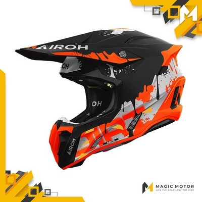 Airoh Motorradhelm Offroad TWIST 3 XL DIREKTOR Schwarz