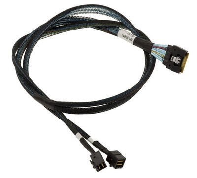 PCIe 4.0 Slim SAS SFF-8654 8i 74 Pins Zu 2x SFF-8643 80Cm
