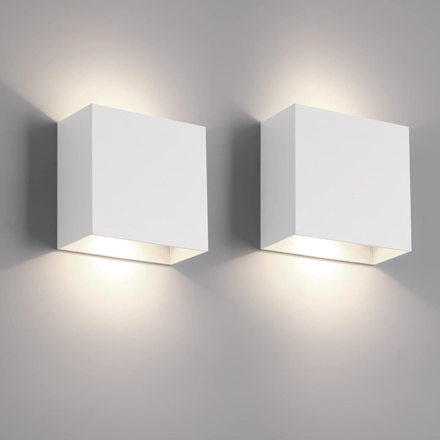 2 Pezzi Applique Da Parete Interno,Led Lampada Da Parete Interno,Moderno up down