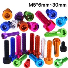 M5 Socket Cap Head Screws 6mm~30mm Anodised Aluminum Alloy 7075 Hex Allen Bolts