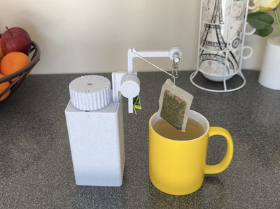  Tea timer with tea bag lifter. Patent pending, made in USA.