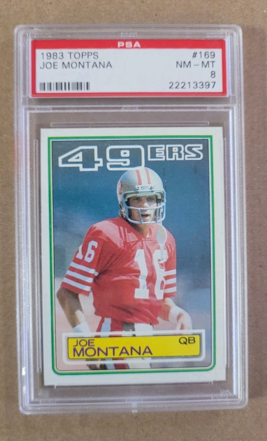 1983 Topps Joe Montana #169 PSA 8