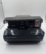 Polaroid Spectra System Onyx Instant Camera Untested Clean With Case