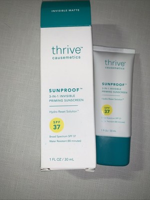 Thrive Causemetics Sunproof 3-in-1 Invisible Priming Sunscreen SPF 37