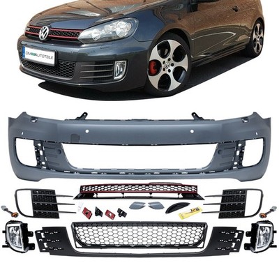 Stoßstange vorne 4x PDC + SRA + Nebel passt für VW GOLF 6 GTI Umbau 2008-2012