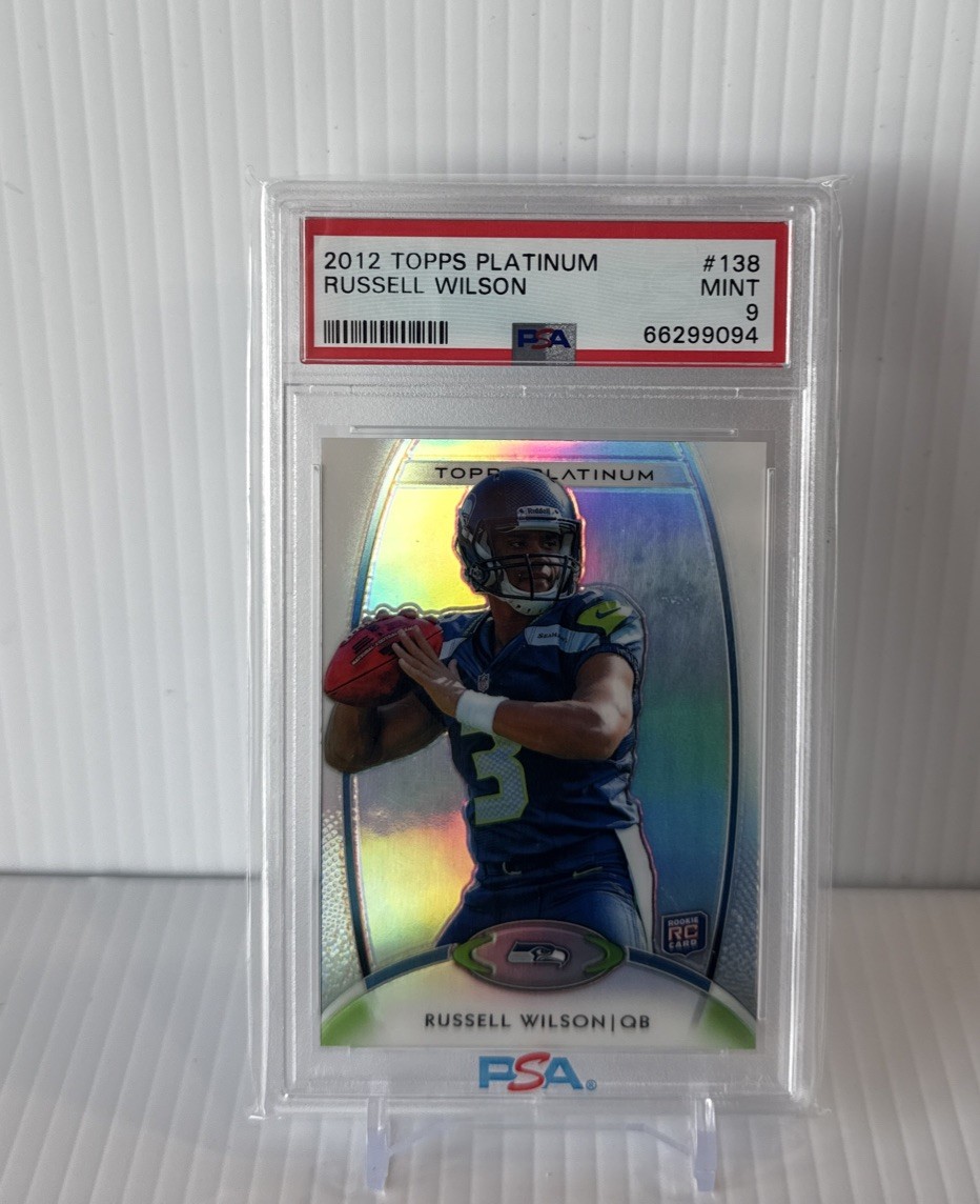 2012 Topps Platinum - Rookie Russell Wilson #138 (RC) PSA 9 Mint Seahawks