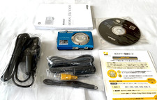 Near Mint Nikon COOLPIX S3000 Blue 12MP Digital Camera 4x Zoom w/Box Accessories