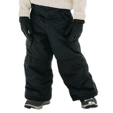 Slalom Black Insulated Water Resistant Kids Unisex Snow Pants Size S 6/7