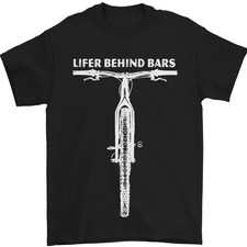 Lifer Behind Bars Ciclismo Ciclista Divertida Camiseta 100% Algodón