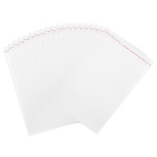 100 Pack Acid-Free Crystal Clear Sleeves 7.9x5.5 Inch Resealable Photo Sleeves