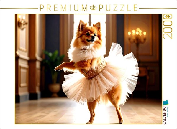 Calvendo Puzzle When Your Dog Discovers Dancing | 2000 Pieces, Finished Size 35.-image