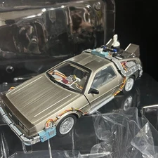 KIDS LOGIC Magnetic Floating DeLorean 1/20 Figure Back To The Future PartII