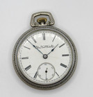 Vintage Elgin National Watch Co Pocket Watch Silver Case "NOT RUNNING"