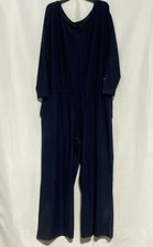 Fabletics Women's On-The-Go Jumpsuit Blue Long Sleeve NWT Sz XXL
