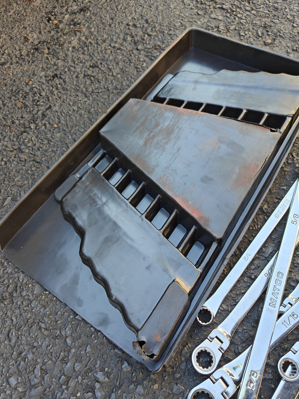 Matco Tools 8pc SAE 0° Flex Head Ratcheting Box XL Wrench Set Spline Inch