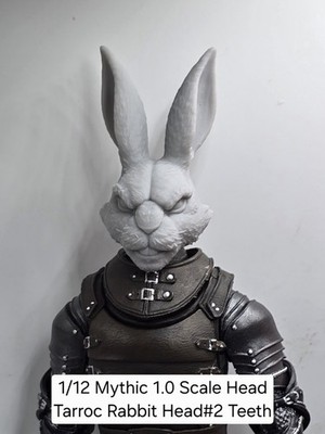 3d Printed 1.0 Head For Mythic Legions 1/12 Scale TARROC RABIT #2 HEAD 