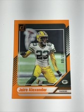 2024 Donruss Clearly Jaire Alexander #22 17/199 Green Bay Packers NFL Orange