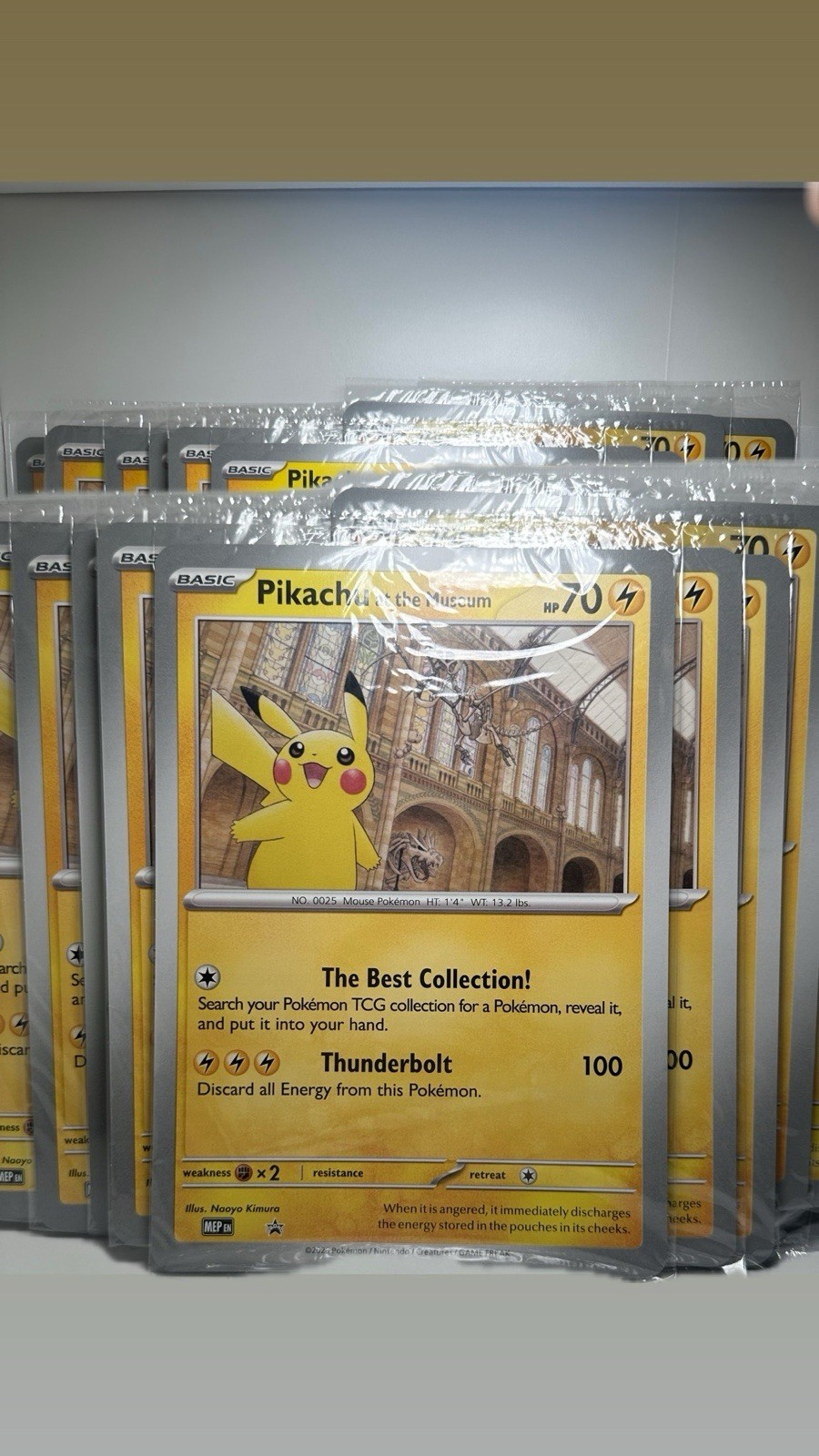 40x Pikachu At The Museum Jumbo Promo Sealed