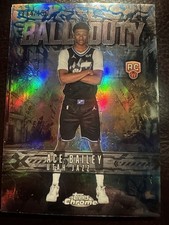 2025-26 TOPPS CHROME BASKETBALL BALL OF DUTY ACE BAILEY BLUE REFRACTOR /150