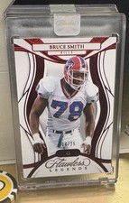 2025 Panini Flawless - Legends Bruce Smith #59 Ruby 14/25