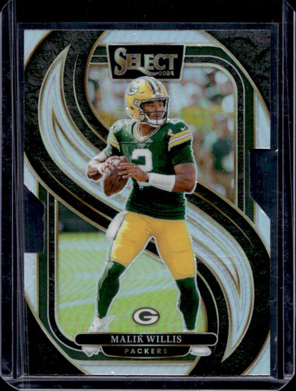 2024 Panini Select Malik Willis Premier Silver Prizm Die-Cut #180 Packers