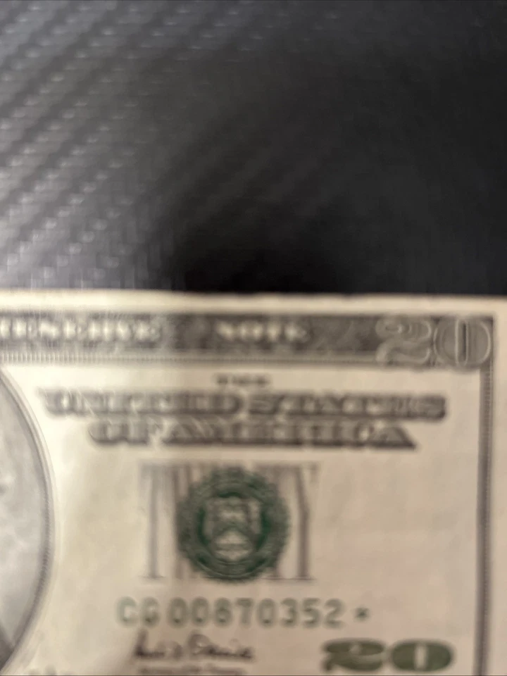 2002 $20 Star FRN With Errors SN CG 00870352* - Image 2 of 4