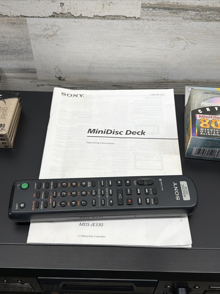 Platine minidisc Sony MDS-JE330 - Photo, audio & vidéo