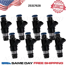 8x OEM Delphi Fuel Injectors for 2001-2006 Chevy Suburban 2500 6.0L V8 25317628