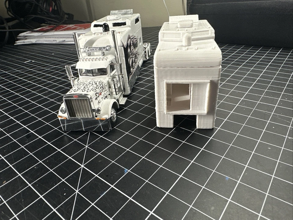 PIEZAS DE CAMIÓN 1/64 DCP LARGO Y ALTO DURMIENTE DE DOBLE ELEVACIÓN CON piezas de detalle extra Foto 2 de 4