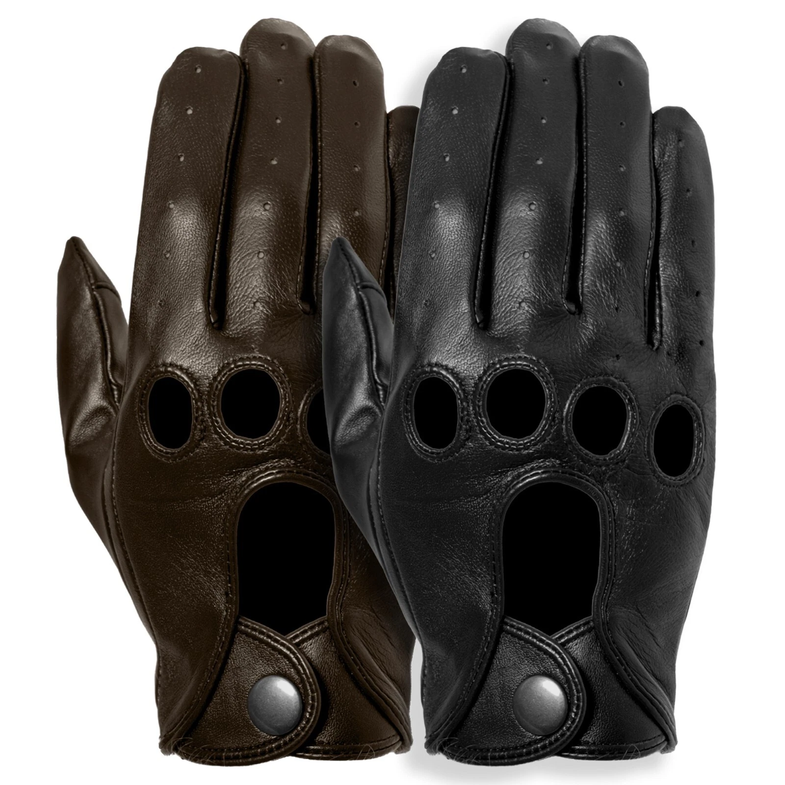 Momentum Leather Touchscreen Driving Gloves with Snap Closure by Pratt and Hart
Opens in a new windo