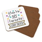 You're My Favourite Lorry Driver Stars Coaster Drinks Mat Set Of 4 Funny Best