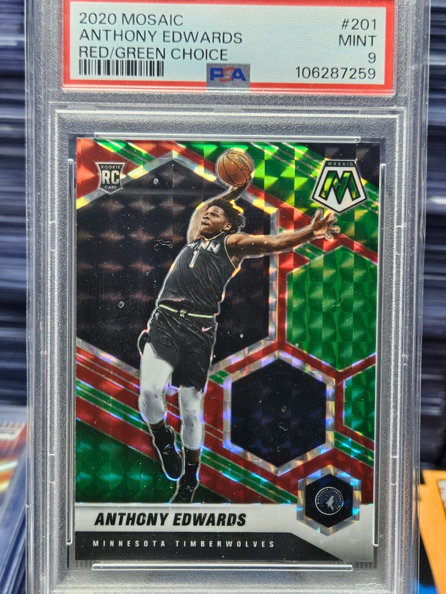 ペドリ Panini Mosaic PSA 9 ルーキー RC 2020-21 Panini Mosaic - Rookie Anthony Edwards #201 Choice
